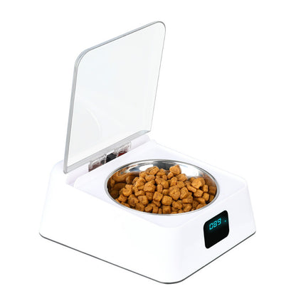 MG-070 Automatic Pet Feeder Pet Food Dispenser Dog Cat Bowl with Infrared Sensor Switch Cover