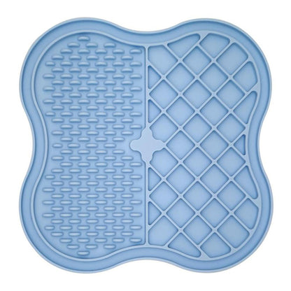 Dog Cat Food Licking Mat Silicone Suction Cup Anti Choking Pet Slow Eating Food Pad (No FDA Certification, BPA Free)