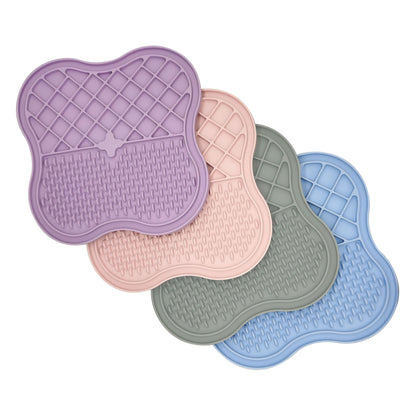 Dog Cat Food Licking Mat Silicone Suction Cup Anti Choking Pet Slow Eating Food Pad (No FDA Certification, BPA Free)