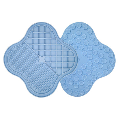 Dog Cat Food Licking Mat Silicone Suction Cup Anti Choking Pet Slow Eating Food Pad (No FDA Certification, BPA Free)