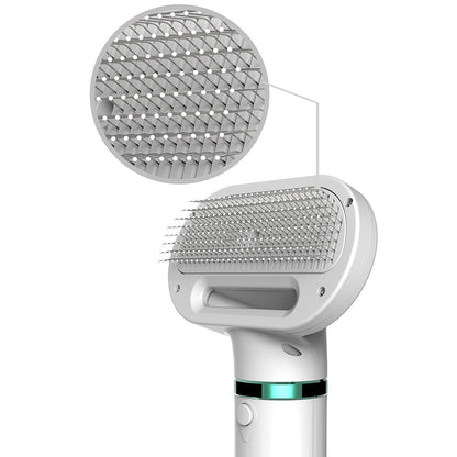 Pet Hair Dryer with Slicker Brush Hair Removal Portable Dog Blower Professional Home Grooming Furry Drying for Small Large Cat Dog