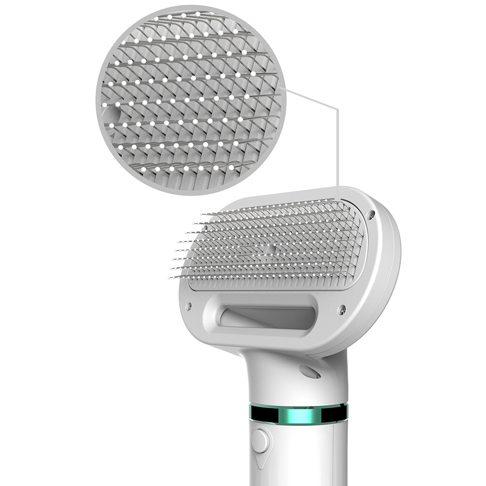 Pet Hair Dryer with Slicker Brush Hair Removal Portable Dog Blower Professional Home Grooming Furry Drying for Small Large Cat Dog
