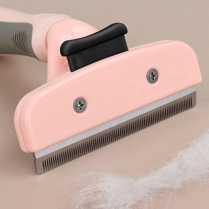 HISTOTREE 100mm Metal Blade Plastic Grooming Brush Pet Dog Cat Comb for Combing Out Knots, Removing Tangles
