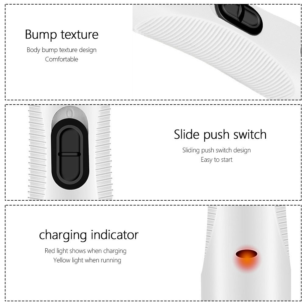 3 In 1 Pet Grooming Kit Set Rechargeable Cat Nail Clipper Dog Paw Grinder Hair Trimmer