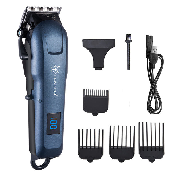 LANGBA Digital Display Cat Dog Clipper Electric Pet Trimmer Dog Grooming Clippers with 4 Limit Combs
