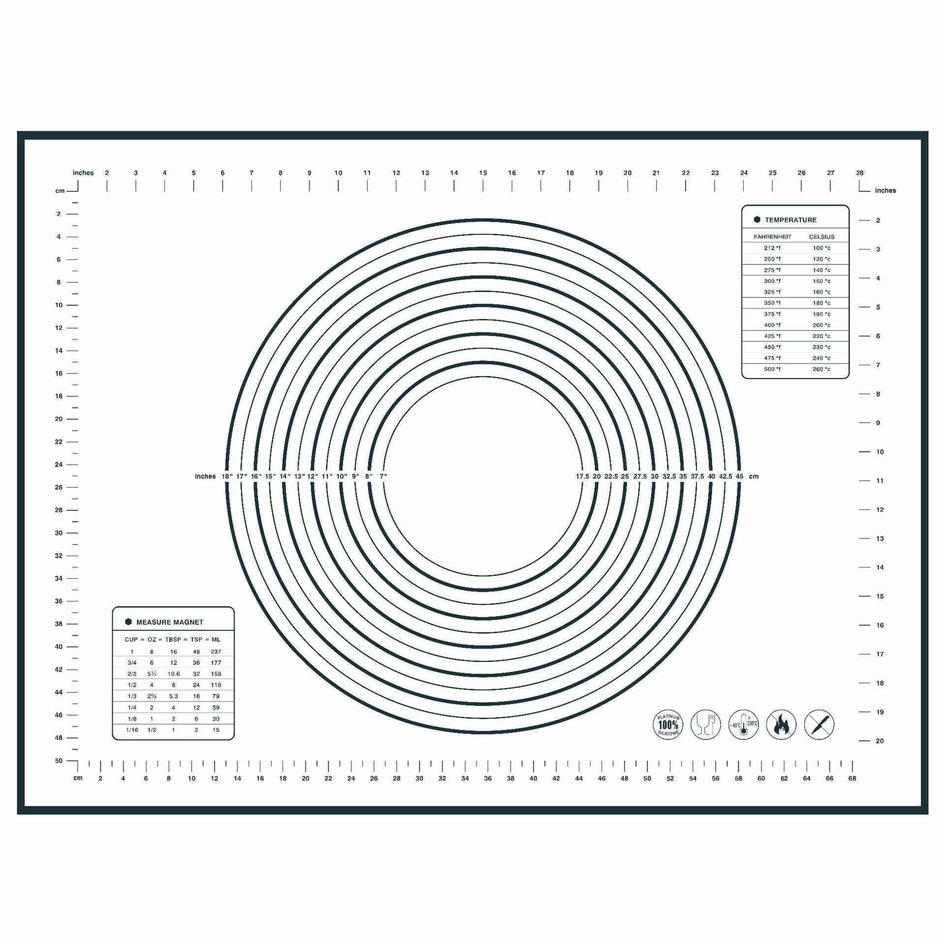 60x80CM Pastry Mat Non-stick Fiberglass Cloth + Silicone Pad for Rolling Dough Pie Crust Cookies 0.4MM Thick (BPA-Free, No FDA Certified)
