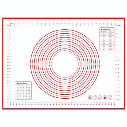 60x80CM Folld-Grade Fiberglass Cloth + Silicone Pastry Mat Dough Rolling Mat Non-stick Pad (BPA-Free, No FDA Certified)