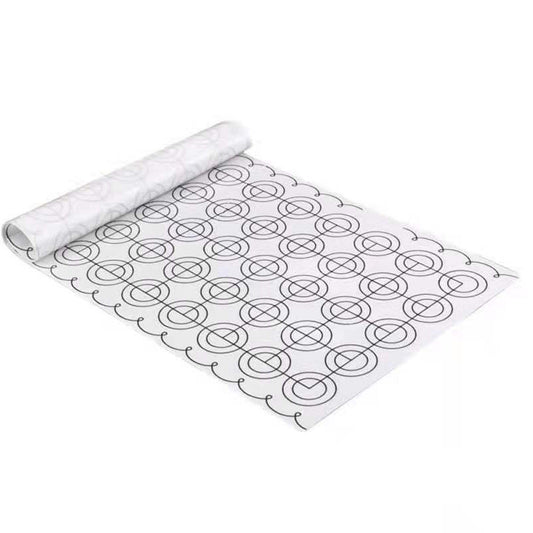 26x60cm Fiberglass Cloth + Silicone Macaron Baking Mat Non Stick Kneading Dough Pad Cookies Pastry Sheet Liner (BPA-Free, No FDA Certified)