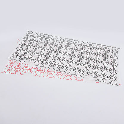 26x60cm Fiberglass Cloth + Silicone Macaron Baking Mat Non Stick Kneading Dough Pad Cookies Pastry Sheet Liner (BPA-Free, No FDA Certified)
