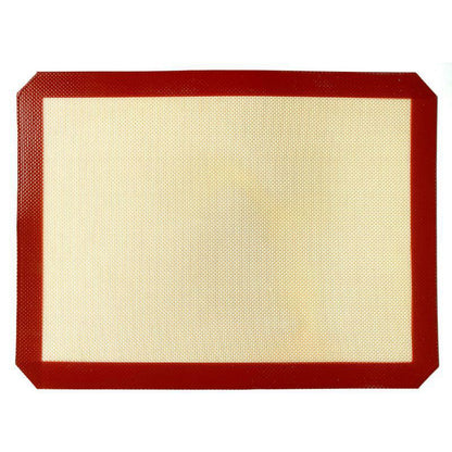 Silicone Baking Mat Cookie Pad Rolling Dough Mat Oven Sheet, Cutted Edge / 40x60cm (BPA-Free, No FDA Certified)