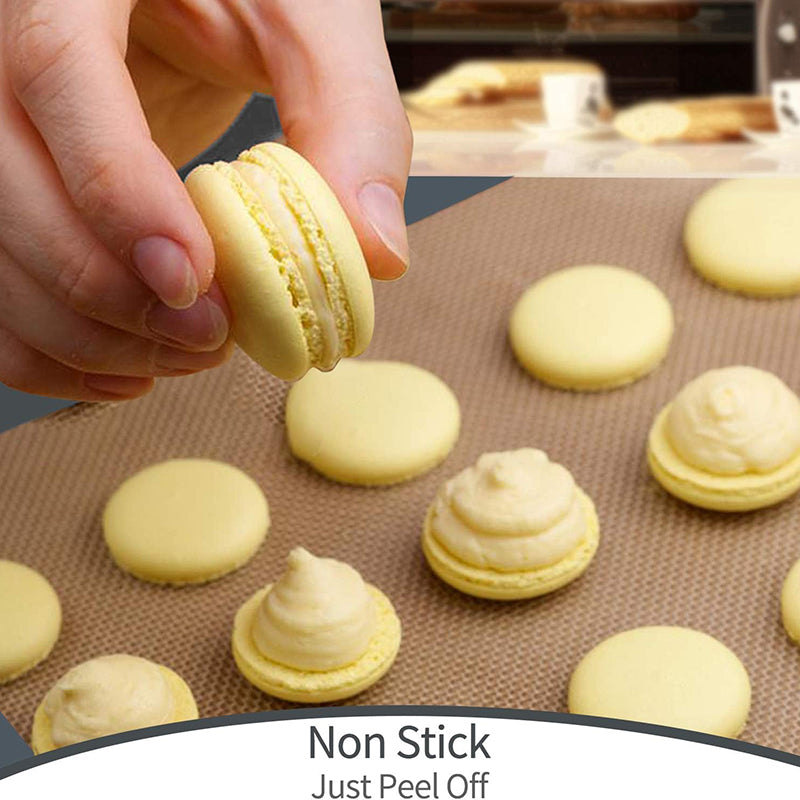 Silicone Baking Mat Cookie Pad Rolling Dough Mat Oven Sheet, Cutted Edge / 40x60cm (BPA-Free, No FDA Certified)