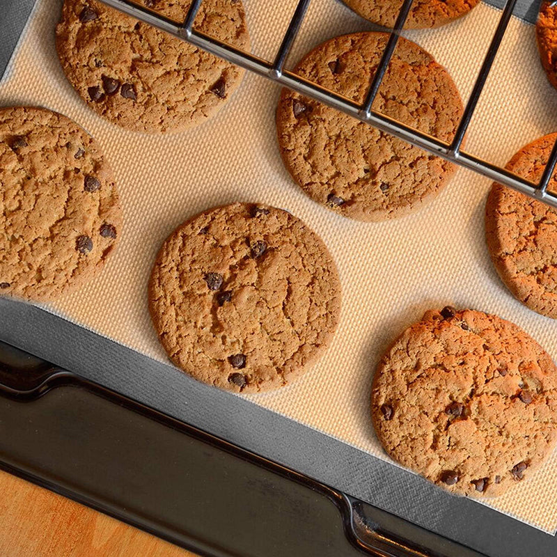 Silicone Baking Mat Cookie Pad Rolling Dough Mat Non-stick Oven Sheet, Round Edge / 29.5x42cm (BPA-Free, No FDA Certified)