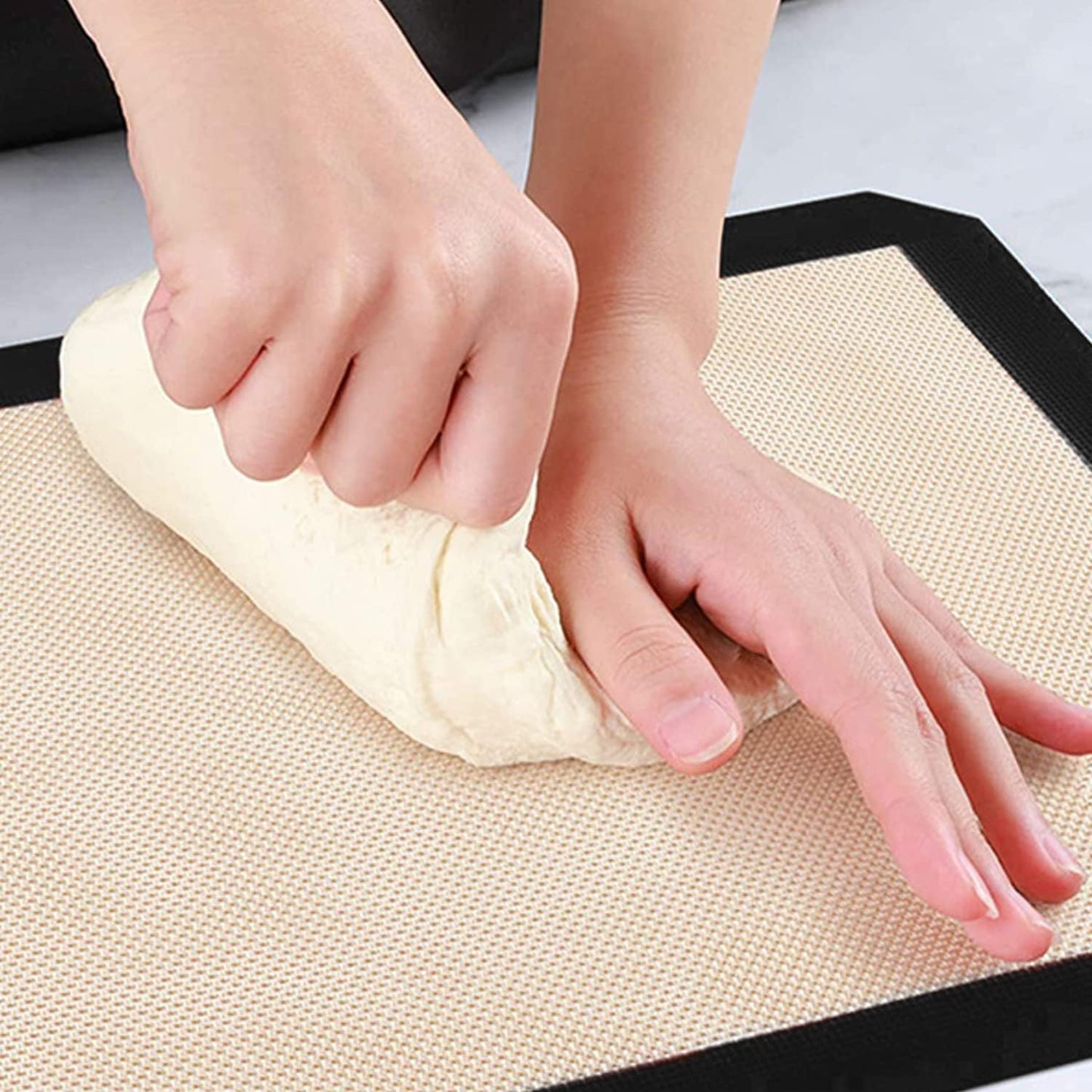 Non-stick Silicone Baking Mat Cookie Pad Rolling Dough Mat Oven Sheet, Cutted Edge / 29.5x42cm (BPA-Free, No FDA Certified)
