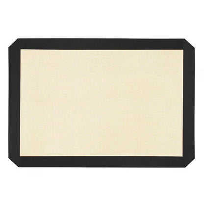 Heat Resistant Silicone Baking Mat Cookie Pad Rolling Dough Mat Oven Sheet, Cutted Edge / 30x40cm (BPA-Free, No FDA Certified)