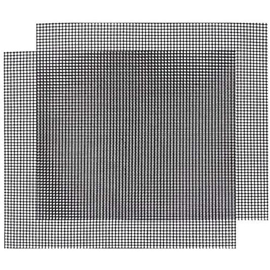 2Pcs 30x40cm Fiberglass Barbecue Mesh Mat High Temperature Resistant Non-stick Grilled Fish Mesh Pads (No FDA Certification, BPA-free)