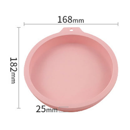 6-inch Cake Pan Silicone Mold Round Chiffon Cake Making Mold Baking Pan (BPA-Free, No FDA Certificate)