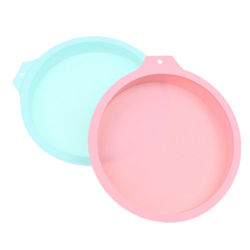 6-inch Cake Pan Silicone Mold Round Chiffon Cake Making Mold Baking Pan (BPA-Free, No FDA Certificate)