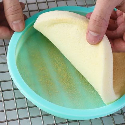 6-inch Cake Pan Silicone Mold Round Chiffon Cake Making Mold Baking Pan (BPA-Free, No FDA Certificate)
