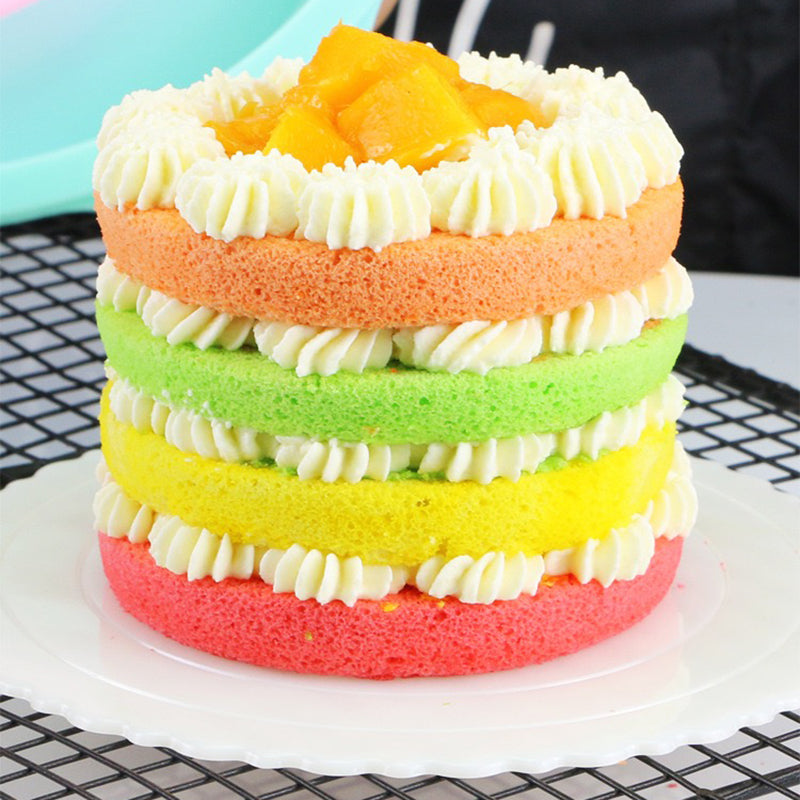 6-inch Cake Pan Silicone Mold Round Chiffon Cake Making Mold Baking Pan (BPA-Free, No FDA Certificate)