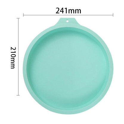 8-inch Round Cake Pan Silicone Mold Chiffon Cake Making Mold Kitchen Baking Pan (BPA-Free, No FDA Certificate)