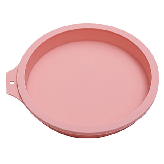 8-inch Round Cake Pan Silicone Mold Chiffon Cake Making Mold Kitchen Baking Pan (BPA-Free, No FDA Certificate)