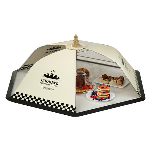 80cm Food Cover Reusable Collapsible Anti-mosquito Net Mesh Food Tent for Dining Table Picnics BBQ