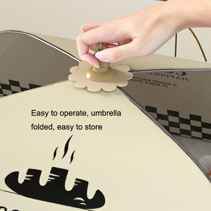 80cm Food Cover Reusable Collapsible Anti-mosquito Net Mesh Food Tent for Dining Table Picnics BBQ