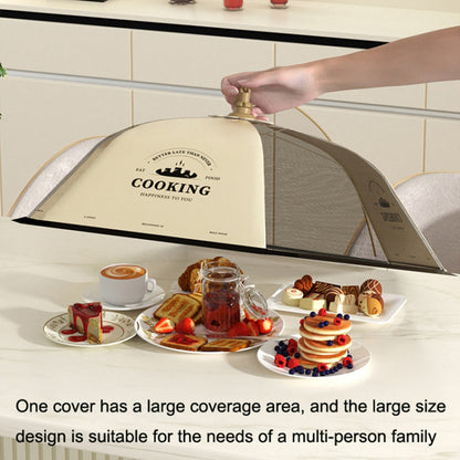 80cm Food Cover Reusable Collapsible Anti-mosquito Net Mesh Food Tent for Dining Table Picnics BBQ