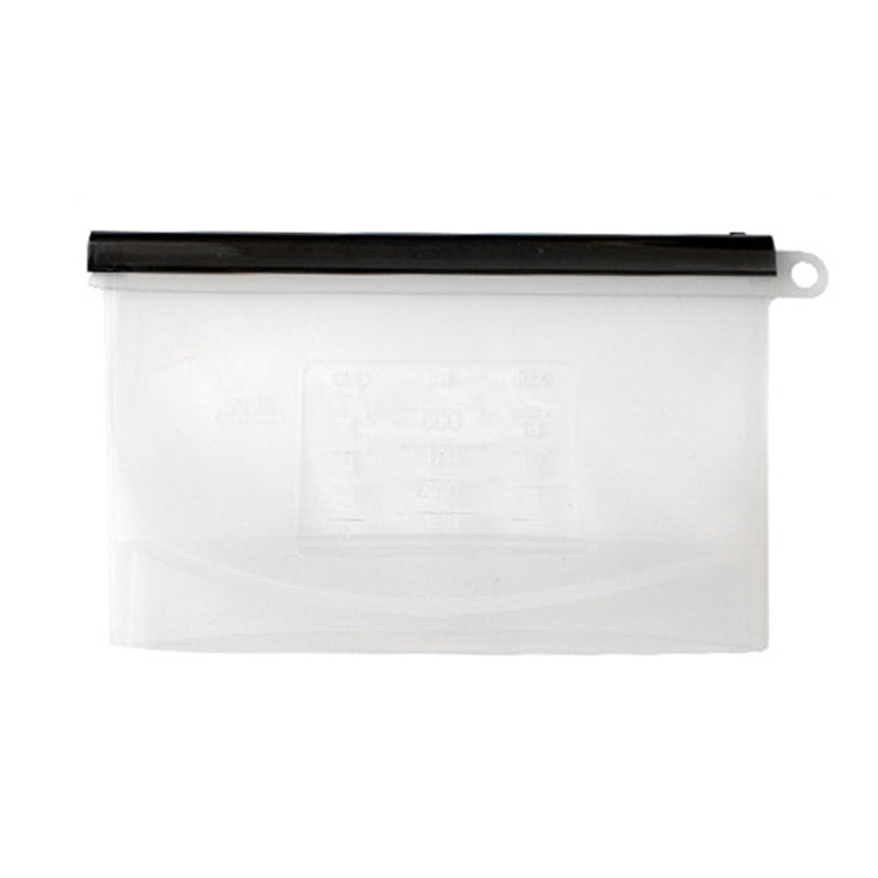 500ML Reusable Freezer Bag Food-Grade Silicone Meat Fruit Snack Storage Bag Picnic Sandwich Pouch (BPA-free, No FDA Certified), Size: S
