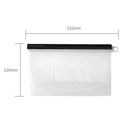 500ML Reusable Freezer Bag Food-Grade Silicone Meat Fruit Snack Storage Bag Picnic Sandwich Pouch (BPA-free, No FDA Certified), Size: S