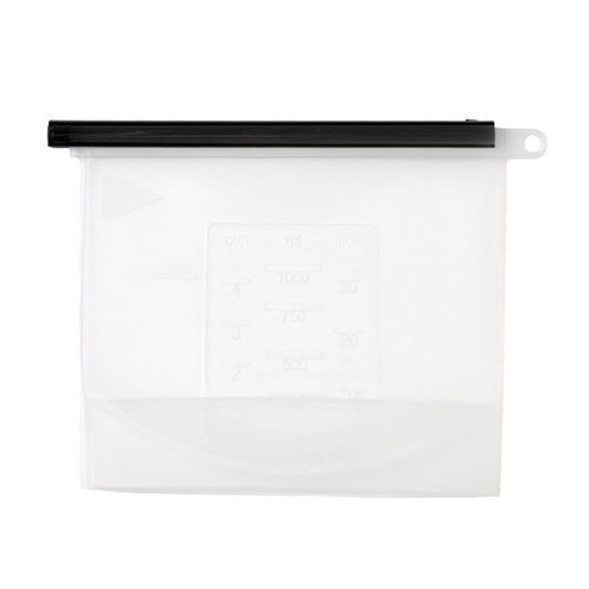 1000ML Silicone Food Organization Pouch Leakproof Kitchen Meat Fruit Fresh-Keeping Bag (BPA-free, No FDA Certified), Size: M
