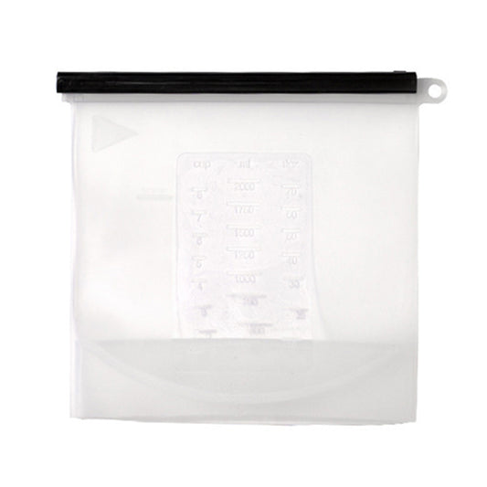 2000ML Kitchen Storage Freezer Bag Leakproof Silicone Food Organization Pouch (BPA-free, No FDA Certified), Size: L
