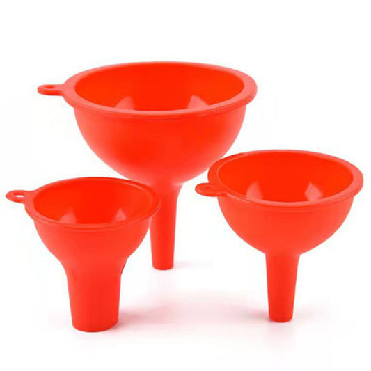 3Pcs / Set S / M / L Silicone Wine Oil Honey Funnel Kitchen Liquid Pouring Funnel Tool (No FDA Certification, BPA-free)
