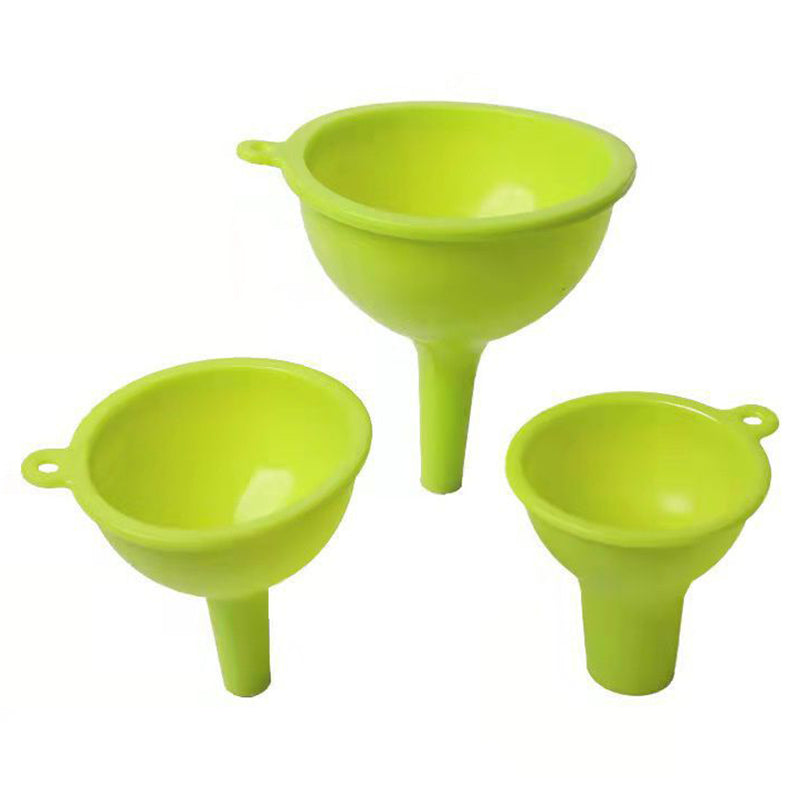 3Pcs / Set S / M / L Silicone Wine Oil Honey Funnel Kitchen Liquid Pouring Funnel Tool (No FDA Certification, BPA-free)