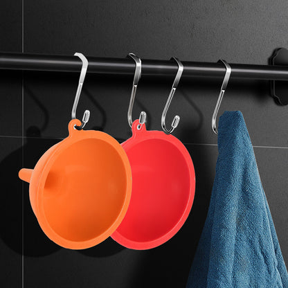 3Pcs / Set S / M / L Silicone Wine Oil Honey Funnel Kitchen Liquid Pouring Funnel Tool (No FDA Certification, BPA-free)