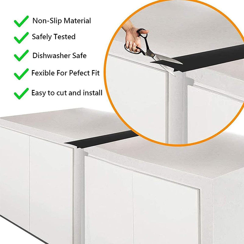 1Pc 21-inch Stove Gap Cover Anti-stain Cooker Gap Filler Fiberglass Cloth Kitchen Stovetop Protector
