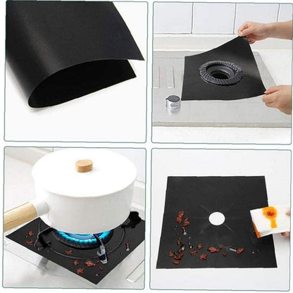 Easy to Wipe Clean Fiberglass Cloth Stove Burner Oil-proof Cover Gas Stove Burner Liner Non-Stick Gas Range Protector