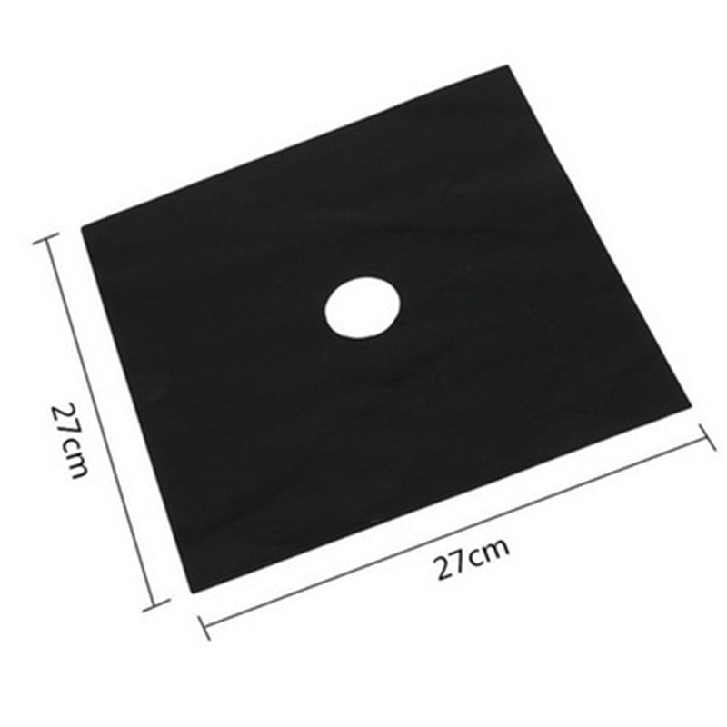 4PCS Non-Stick Gas Range Protectors Mats Fiberglass Cloth Oil-proof Covers Stove Burner Gas Stove Burner Liners