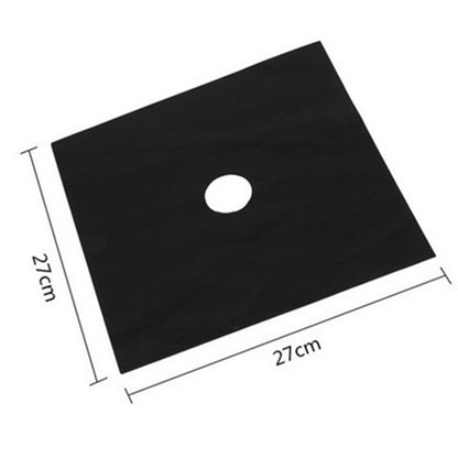 4PCS Non-Stick Gas Range Protectors Mats Fiberglass Cloth Oil-proof Covers Stove Burner Gas Stove Burner Liners
