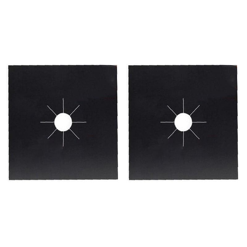 2PCS Fiberglass Cloth Oil-proof Covers Stove Burner Gas Stove Burner Liners Non-Stick Gas Range Protectors Mats
