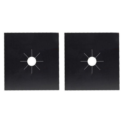 2PCS Fiberglass Cloth Oil-proof Covers Stove Burner Gas Stove Burner Liners Non-Stick Gas Range Protectors Mats