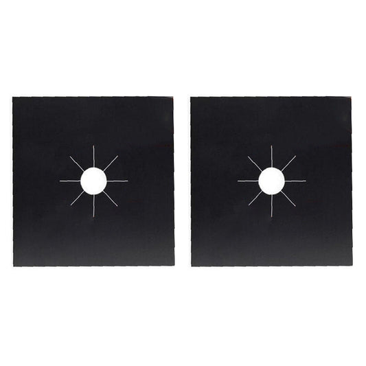 2PCS Fiberglass Cloth Oil-proof Covers Stove Burner Gas Stove Burner Liners Non-Stick Gas Range Protectors Mats