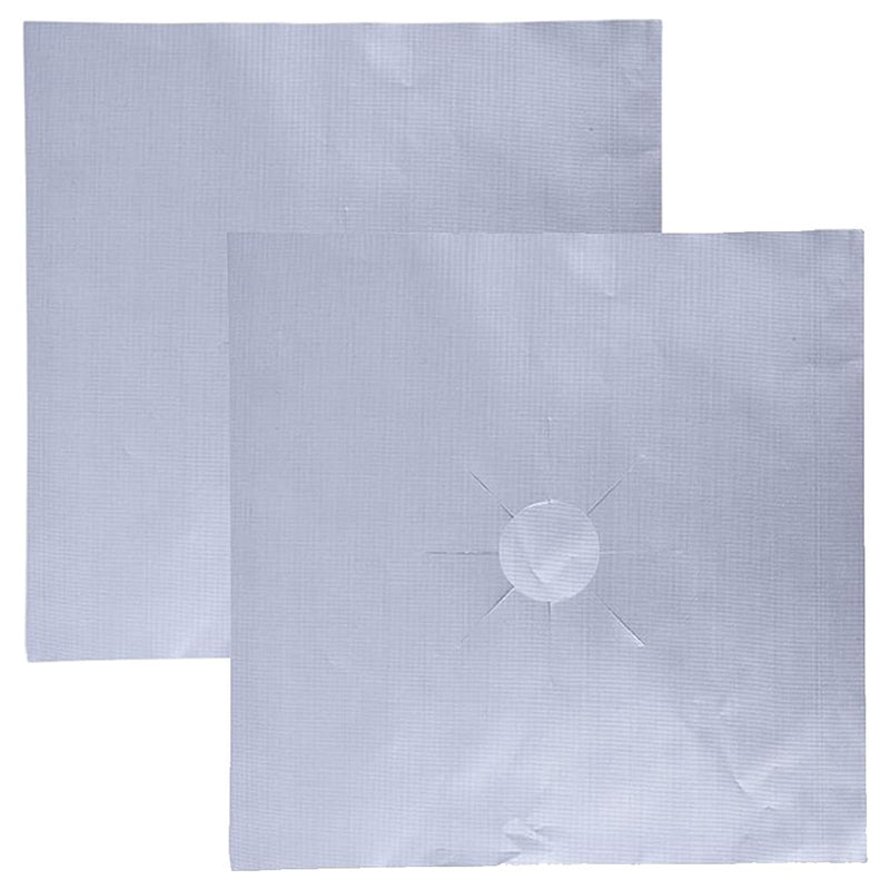 2PCS Fiberglass Cloth Oil-proof Covers Stove Burner Gas Stove Burner Liners Non-Stick Gas Range Protectors Mats