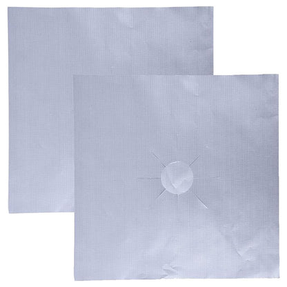 2PCS Fiberglass Cloth Oil-proof Covers Stove Burner Gas Stove Burner Liners Non-Stick Gas Range Protectors Mats