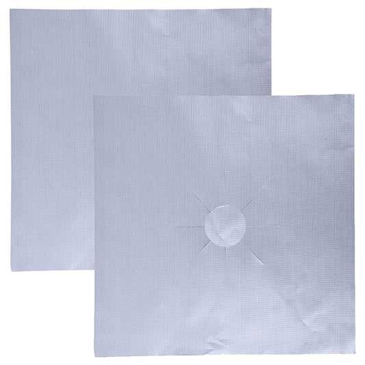 2PCS Fiberglass Cloth Oil-proof Covers Stove Burner Gas Stove Burner Liners Non-Stick Gas Range Protectors Mats