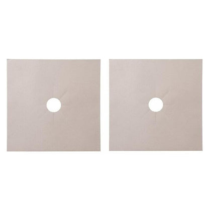 2PCS Fiberglass Cloth Oil-proof Covers Stove Burner Gas Stove Burner Liners Non-Stick Gas Range Protectors Mats