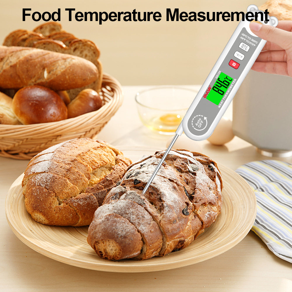 GVDA GD159 Digital Food Thermometer Meat Oil Milk Temperature Measure Tool (BPA Free, No FDA Certification)