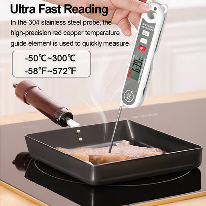 GVDA GD159 Digital Food Thermometer Meat Oil Milk Temperature Measure Tool (BPA Free, No FDA Certification)
