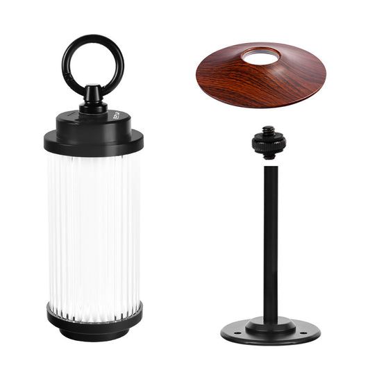 Outdoor Camping Light USB Rechargeable Lantern Lamp Kit with Base and Lampshade