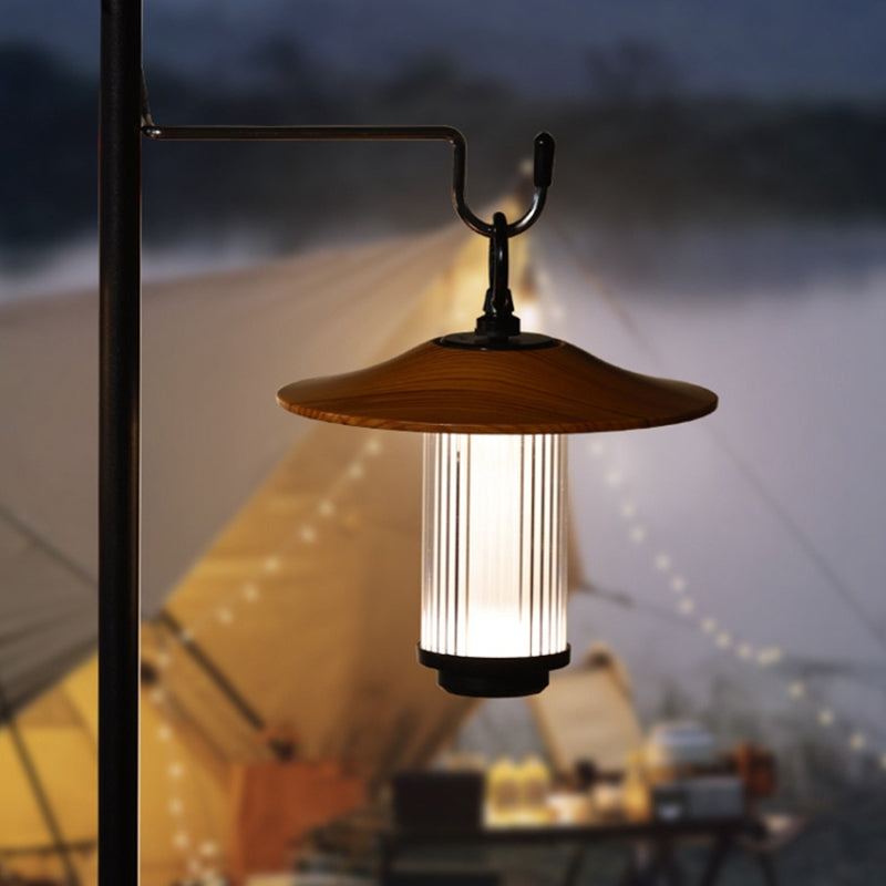 Outdoor Camping Light USB Rechargeable Lantern Lamp Kit with Base and Lampshade